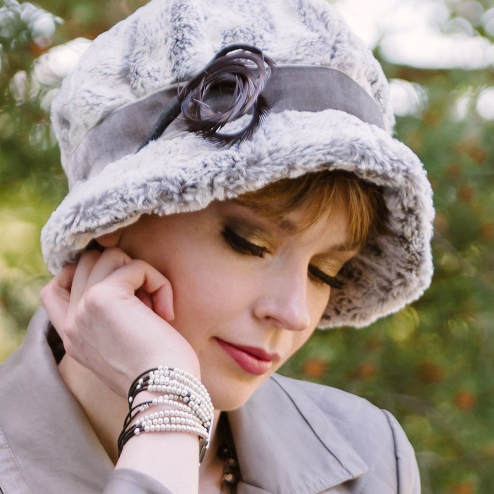 This is what I wear to church on a wintery day-love suitable hats